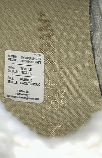Ladies Beige & White Puma Trainers
