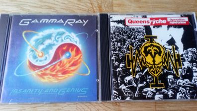 2  Heavy Metal CDs Gamma Ray Insanity & Queensryche Operation Mindcrime
