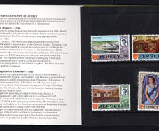 1971-4 Jersey Pictorial Postage Stamps Definitive Issue of High Value Decimal Stamps Presentation Pack