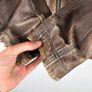 Vintage Hugo Boss Faded Leather Brown Jacket Size 52 Image 7