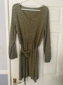 Midi Khaki dress