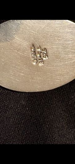 silver pendent with lapis stone