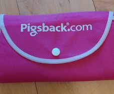Pigsback.com branded foldable bag