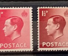 Great Britain 1937 Edw VIII Definitives