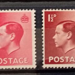 Great Britain 1937 Edw VIII Definitives