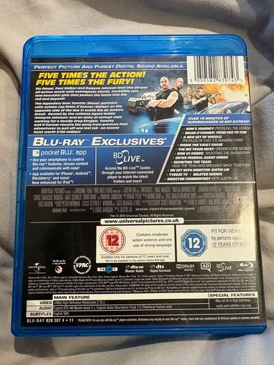 blu ray fast & furious 5