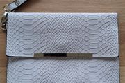 Oyster colour clutch bag