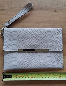 Oyster colour clutch bag