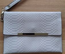 Oyster colour clutch bag