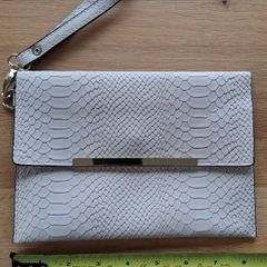 Oyster colour clutch bag