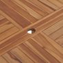 Garden Table 120 x 76 cm Solid Teak Wood Image 2