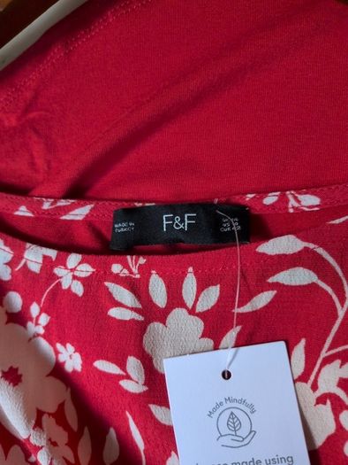 F&F Red Top.  Size 14.  B.N.W.T.