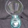 A waisted glass vase made by Ravenhead Glass (c.1990's). 30 cms height Image 2