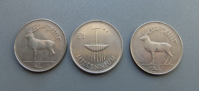 3 x Pound Coins