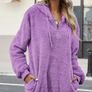 lilac purple hoodie M Image 3