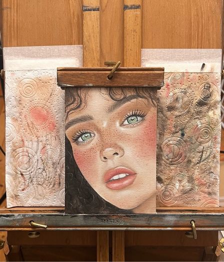 Original oil painting on canvas board