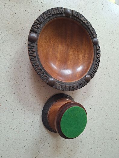 Mahogany Bowl and pedestal