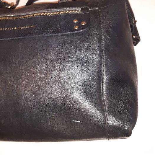 large leather handbag mercer & Madison