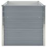 Raised Garden Bed 160x80x77 cm Galvanised Steel Grey Image 4