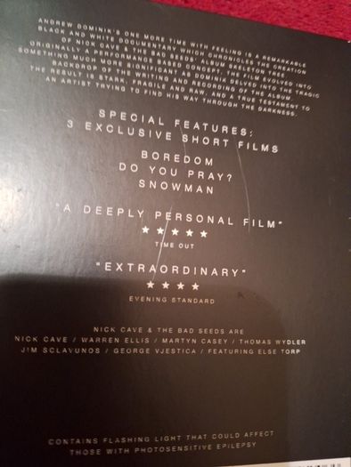Dvd Nick Cave And The Bad Seeds One More Time With Feeling