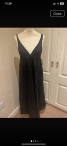 Zara black cotton dress size 8 - pockets - new