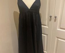 Zara black cotton dress size 8 - pockets - new