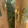 Pair of Solid Pine Rebated Doors with Brass Handles & Hinges Image 5