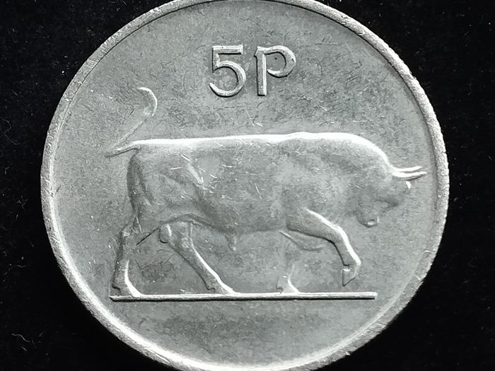 Ireland - 1986 - 5 Pence  - Bull - High Grade - KM.22 - [2018]