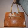 Gorgeous Brown leather look hand bag Image 2