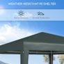 2.7x2.7m Heavy Duty Garden Gazebo Party Tent White Image 4