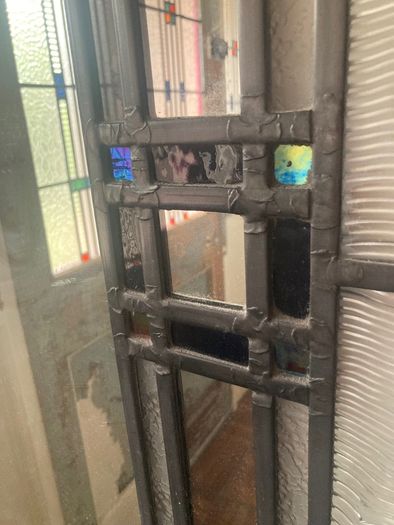 Stained glass mirror