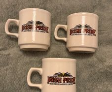 3 Vintage Irish Pride coffee cups by Carrigdhoun Pottery Ireland