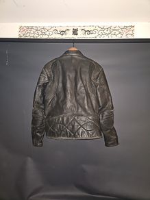90's leather motorbike jacket