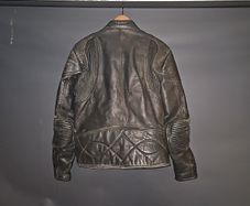 90's leather motorbike jacket
