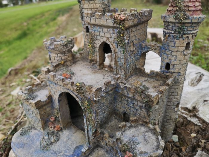 castle handcrafted model, great decoration