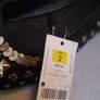 SALE!  Girls' Black Studded Satin Pumps Image 7
