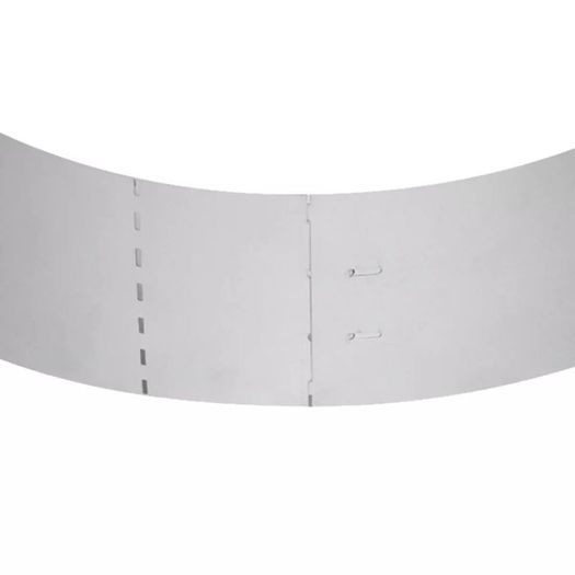 Lawn Fence 10 pcs Galvanised Steel 100x20 cm