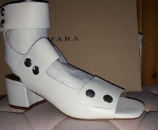 Zara White Sandals Nwt Uk 5
