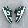 Green & White Nike Dunk Low Retro Image 2
