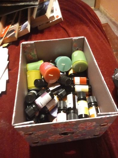 aromatherapy oils and candles