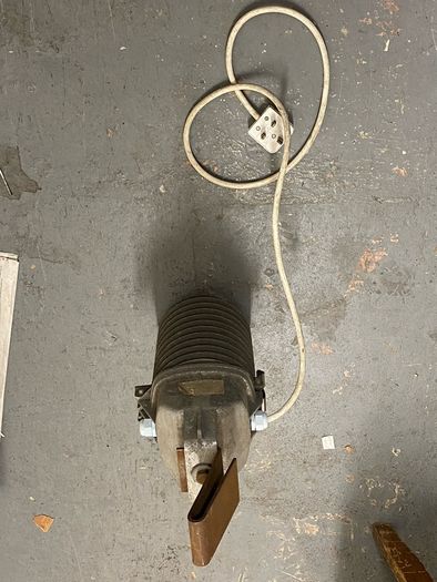 Vintage Industrial Ceiling light which has been converted to use LED Bulbs French Philips Lamps 1950s 1960s