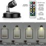 LED Battery Spotlights, Indoor Lights Battery Operated, Spotlights Ceiling Lights with Remote Control Dimmer Timer, Battery Wall Light for Artwork Painting Statue (FREE POSTAGE) Image 4