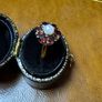 9ct Pearl & Garnet Cluster Ring Image 3