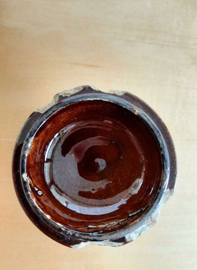 Old glazed jar