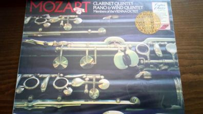 Vinyl Classical Mozart  Members Of The Vienna Octet Clarinet Quintet, Piano & Wind Quintet