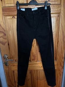 Calvin Klein Jeans High Rise Skinny Ankle jeans in black denim W29