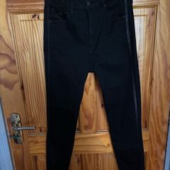 Calvin Klein Jeans High Rise Skinny Ankle jeans in black denim W29