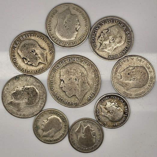 Great Britain Silver Coin Lot