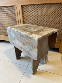 Vintage Kilrane Technical School, Wexford Pine stool
