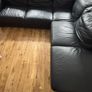 Black Leather L Shaped Sofa Image 4
